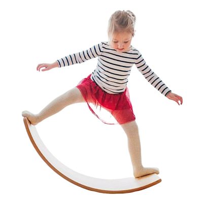 Дървена Дъска за Баланс Ginger Home – Безопасна Играчка за Деца, 82x30x15 см